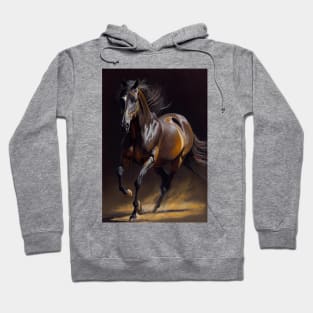 Hanoverian Horse - Oil Paint Hoodie